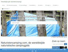 Tablet Screenshot of naturistencamping.com